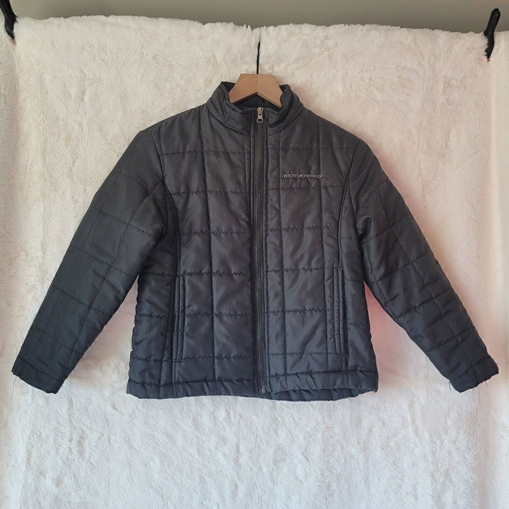 Weatherproof Boys Insulated Jacket Black Jacket Size Small Size 8